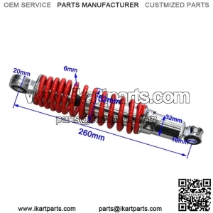 400lbs 260mm Front Shock Spring Absorber Suspension for ATV Quad Buggy Go Kart