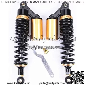 Motorcycle Air Shock Absorbers Universal Fit for Honda Suzuki Yamaha Kawasaki ATV Go Kart Quad Dirt Sport Bikes Golden (320mm)