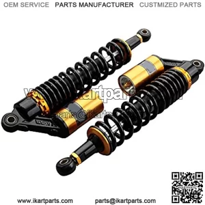 Motorcycle 13.5" 340mm 2PCS L&R Shock Absorbers Compatible with Honda Suzuki Yamaha Kawasaki Rear Suspension