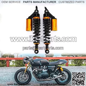 2pcs 320mm motorcycle universal shock absorber, adjustable air reservoir, Load 440 lbs/200kg, Fit for Honda Suzuki Yamaha Kawasaki ATV to go-kart four dirty sports bike Amoy ATV 125 repair car