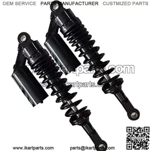 One Pair 340mm Universal Motorcycle Air Shock Absorbers Fit For ATV Go Kart Quad Dirt Sport Bikes Black