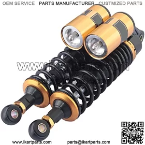 Motorcycle Air Shock Absorbers Universal Fit for Honda Suzuki Yamaha Kawasaki ATV Go Kart Quad Dirt Sport Bikes 320mm 330mm 12.6" (320 Black and Gold)