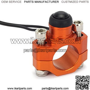 Motorcycle Ignition Kill Start Switch Engine Push Button Universal For 7/8" Handlebar EXC EXCF XC XCF XCW XCFW SX SXF ATV Dirt Pit Bike Go Kart Snowmobile - Orange