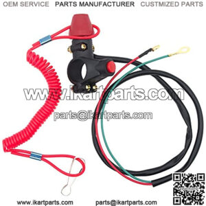 Royitay Kill Switch for 50cc 70cc 90cc 110cc 125cc 150cc 200cc 250cc ATV Dirt Bike Go Kart Pit Bike 4 Wheeler Quad Trail Bike Handlebar Mount Tether Engine