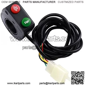 Turn Signals Light & Horn Switch for Universal 7/8" Handlebar of ATV Scooter