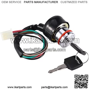 Universal 6 Wire Ignition Switch 3 Position 2 Keys Motorcycle Kart Pit Quad Bike