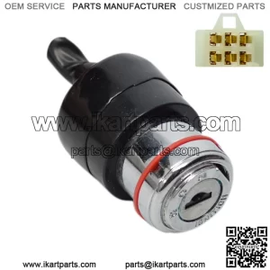 6-Wire Ignition Key Switch for Go Karts & UTVs