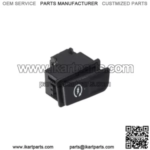 Black 2-Pin Starter Switch for ATVs, Go-Karts, & Scooters