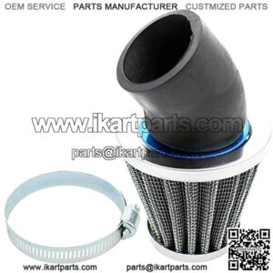 41mm 42mm 43mm 1.65inch Air Filter Cleaner 45 Degree Angled for 125cc-150cc 200cc 250cc Motorcycle ATV Quad Scooter Gokart Moped Chopper Pit Dirt Pocket Mini Super Bike GY6 PZ24 PZ30 CG 1.65in
