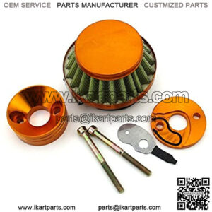 Gold Air Filter + Air Filter Stack Adapter For 23cc 33cc 43cc Big Foot Goped Blade Scooter 47cc 49cc Pocket Bike Mini Dirt ATV