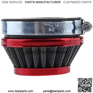 Motorcycle Pod Air Filter Cleaner Fit for ATV Dirt Pocket Bike (58mm Red)