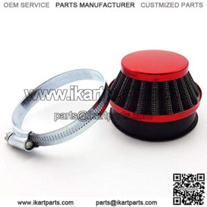 Red Racing 60mm Air Filter Cleaner For Gas Motorized Bicycle Push Mini Moto Pocket Bike ATV Quad 4 Wheeler Motorcycle