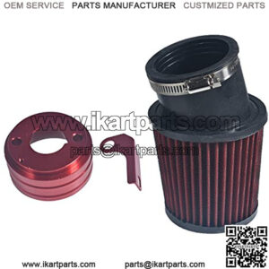 62mm Inlet Air Filter With Adapter Kit For Predator 212cc 6.5 HP GX160 GX200 Engine Go Kart Cart Mini Bike