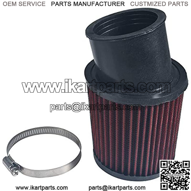 62mm Inlet Air Filter With Adapter Kit For Predator 212cc 6.5 HP GX160 GX200 Engine Go Kart Cart Mini Bike - Image 5