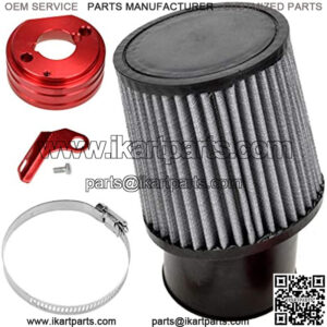 Air Filter With Adapter Kit for 6.5 HP Honda Clone GX160 GX200 Go Kart Predator 212cc Engine Go Kart Racing Cart Mini Bike Parts