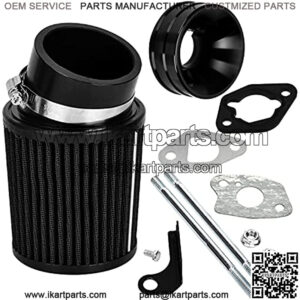 New Air Filter with Gasket Adapter Intake Kit for 6.5HP Honda Clone GX160 GX200 Go Kart Predator 212cc Engine Go Kart Racing Cart Mini Bike Parts