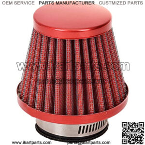38mm Air Filter Intake Induction Kit Universal for Chinese GY6 50cc QMB139 Taotao Sunl BMS Lance Wildfire Moped Scooter Predator 212cc GX200 196cc Engine Mini Bike Go Kart Red