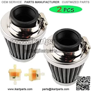 35mm Air Filter (2pcs) for 50cc, 70cc, 90cc, 100cc, 110cc, ATV Dirt Bike Pit Bike Dune Buggy Four Wheeler Quad Bikes