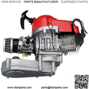 49CC 2-Stroke Engine&Transfer Motor Gear Box Air Filter Mini Pocket Dirt Bike ATV/Scooter Pull Start w/ T8F 14t Gear Box USA STOCK