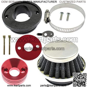 42mm 43mm 44mm Air filter Adapter Velocity Stack for 33cc 43cc 47cc 49cc 50cc 52cc Minimoto 2-stroke Dirt Mini Pocket Bike Kids ATV Go Kart Big Foot Goped Blad Gas Powered Scooter X1 X2 X3 X6