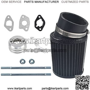 62mm Inlet Air Filter Kit for Go Karts & Mini Bikes with 212cc 6.5HP Predator Engine