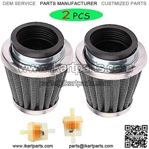 New 42MM Air Filter (2pcs) for Honda Kawasaki Suzuki Yamaha Bike 250cc ATVs Quad Dirt Pit Bikes GY6 125cc 150cc Scooter Moped Howhit 150cc Yerf dog Go Kart