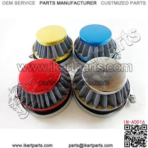 58mm Air Filter for 47cc 49cc Mini Pocket Dirt Bike Minimoto B1 Replica Racing Bike Engine (Yellow)