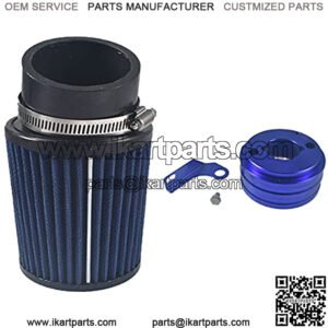 62mm Inlet Air Filter Cleaner Adapter Kit for 212cc 6.5 HP GX160 GX200 Mini Bike Go Kart Cart Parts Blue