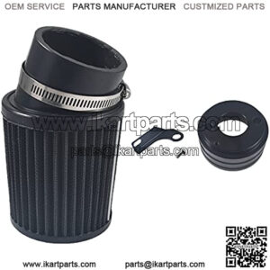 62mm Inlet Air Filter Cleaner Adapter Kit for 212cc 6.5 HP GX160 GX200 Mini Bike Go Kart Cart Parts Black/Blue