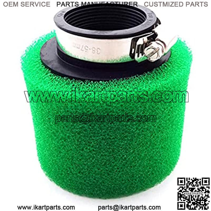 45mm Foam Air Filter Cleaner For 125cc-150cc 200cc 250cc GY6 PZ24 PZ30 VM26 Engine Pit Dirt Bike Motorcycle Go Kart Scooter Moped CRF50 XR50 ATV Quad 4 Wheeler (Green) - Image 4