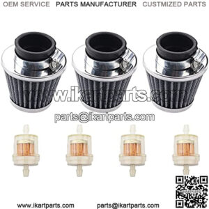 35mm Air Filter Compatible With Chinese 50cc 70cc 90cc 110cc ATV Parts Dirt Bike Air Filter CRF50 70 90 XR50 70 90 Pit Bike Parts Taotao Scooters Go Karts(Pack of 3)