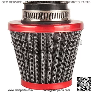 ATV 35mm 38mm Air Filter for 50cc 70cc 80cc 90cc 110cc 125cc Taotao Sunl Baja Roketa Honda CRF Dune Buggy Four Wheeler Quad Dirt Pit Bike Parts (Red, 35mm)