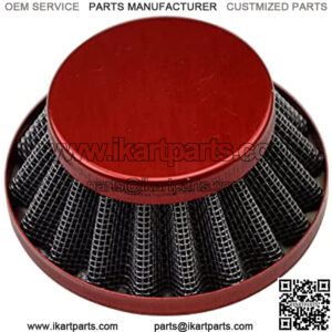 35mm Red Air Filter for ATV Dirt Bike Go Kart Pit Bike 4 Wheeler Quad Dune Buggy