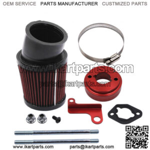 Red High performance Air Filter Kit For Go-Karts+Mini Bike 212cc 6.5 Hp Predator