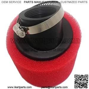 38mm Air Filter Sponge Foam Cleaner for Dirt Pit Bike ATV CRF KLX Motorcycle (red)