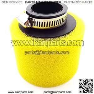 Yellow Foam 38mm Air Filter Cleaner For 110cc 125cc Motorcycle Pit Monkey Dirt Bike Go Kart Scooter Moped ATV Quad 4 Wheeler