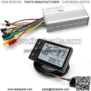 EBike Conversion Kit 1000W, 36V/48V 30A Brushless Controller Mini LCD S866 Display for Electric Bicycle Scooter Mountain Bike Parts