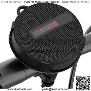 Portable Bluetooth Speaker, Bike Speaker with Speed Display, Wireless Speaker with 480 Mins Super Long of Playtime. Decent Sound, Compact Size and Loudness for Riding, Hiking, Showering, Golfing