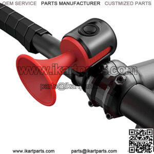 Electric Bike Horn 120DB Electronic Bicycle Bell with Easy Install 300mAh Button Battery Operated, IPX4 Waterproof, Fixed Anti-Slip Pad for for Adults or Kids Bikes - Road, Mountain,Scooter or Beach Cruiser Bikes