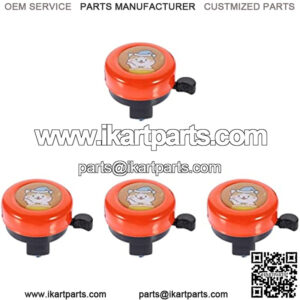 2 Sets Funny Loud Pattern Toddlers Horn Handlebar Mount Alloy Bells for Rings Bike Lovely Kids Mini Girls Steel Clear Design Childrens Accessories Orange Animals Cartoon Mountain