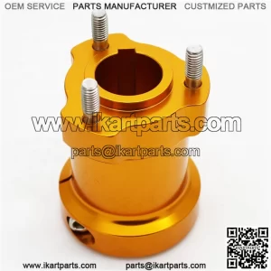 Go Kart 40mm CNC Gold Rear Wheel Rim Hub Axle 6mm and 8mm