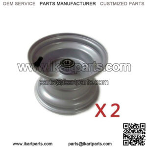 Set of Two 7" x 5-3/4" Rims Front For Go Kart Tire Drift Trike Wheel Cart Parts