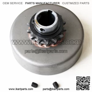 Centrifugal Go Kart Clutch 1" 14T, 14 Tooth Heavy Duty For 41,420 Chain up to10HP,1600 Series Racing Clutch Go Kart Cart Mini Bike