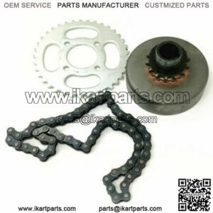 1600 25 4mm clutch chain 41/420 black 60t sprocket go kart mini bike