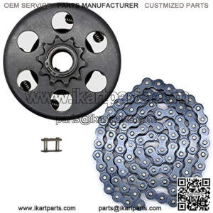 Centrifugal Go Kart Clutch, 3/4" Bore 10T 10 Tooth 6.5 HP with #40/41/420 Chain for Predator 212cc Small Engine Minibike Lawnmower Fun Kart, 3/4 inch Clutch
