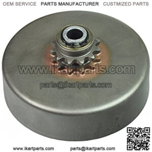 12 Tooth Heavy Duty Clutch Assembly with 1" Bore & #35 Chain Sprocket for Go-Karts & Mini Bikes