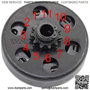 Heavy Duty Clutch Assembly with 5/8" Bore #35 Chain 11 Tooth for Mini Bike Go Kart