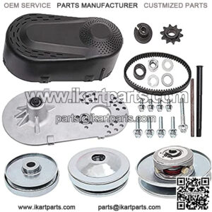 30 Series 6.5 HP Go Kart Mini Bike Torque Converter Clutch Driver Pulley Replacement Comet Manco 212CC 3/4" Bore 10T #40/41/420 China (Complete 3/4" Torque Converter Set)