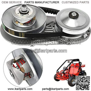 Go Cart Torque Converter 1Inch Go Cart Clutch Kit CVT Go Kart Mini Bike Drivern Clutch, With 5/8" Driven Clutch, 10 Tooth Sprocket For #40/41 Chain, 12 Tooth For # 35 Chain, For 4-7HP Engine