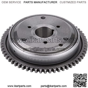 Acouto Starter Drive Clutch Primary Starter Drive Sprag Clutch Assembly for Scooter Moped GY6/125CC/150CC/152QMI/157QMJ/ATV 60 Tooth Gear 20 Sprags